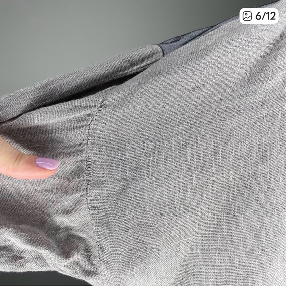 Johnny Was Boho Feather Embroidered V Neck Quarter Sleeve Blouse T Shirt Top - Picture 4 of 8